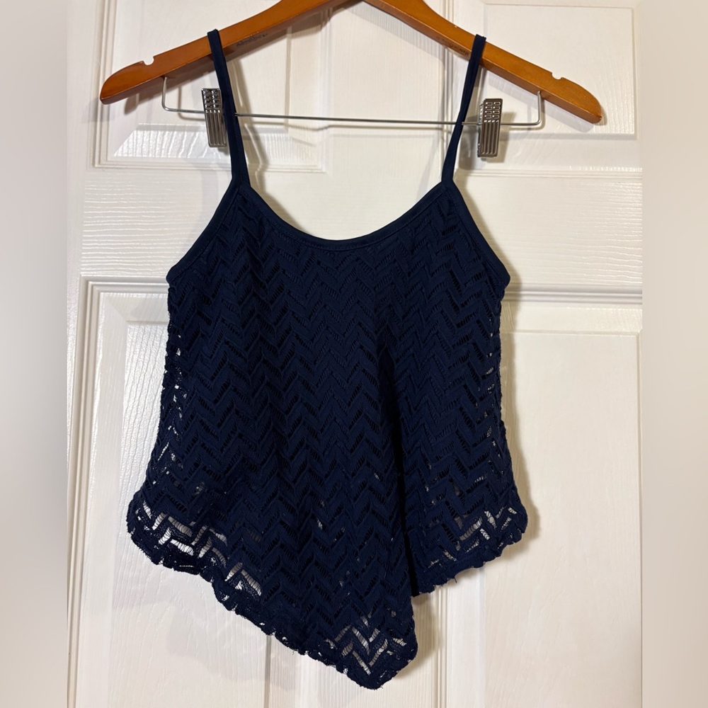 Rue21 Dark Blue Crochet Camisole Tank Top - Picture 2 of 5